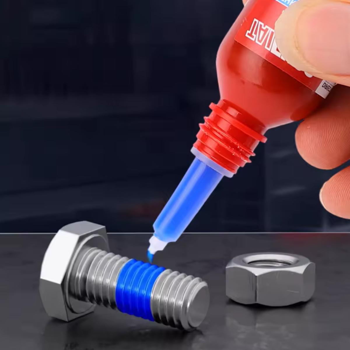 Фіксатор різьби синій для розбірних з’єднань, 10 ml