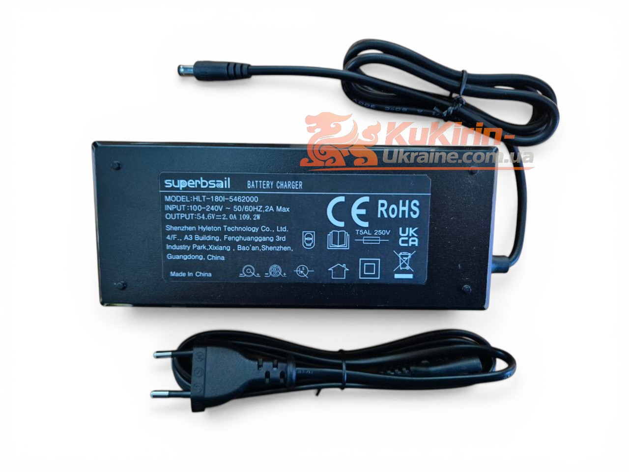 Зарядний пристрій для електросамоката KuKirin G2 54.6V 2.0A 109.2W - Зображення 2
